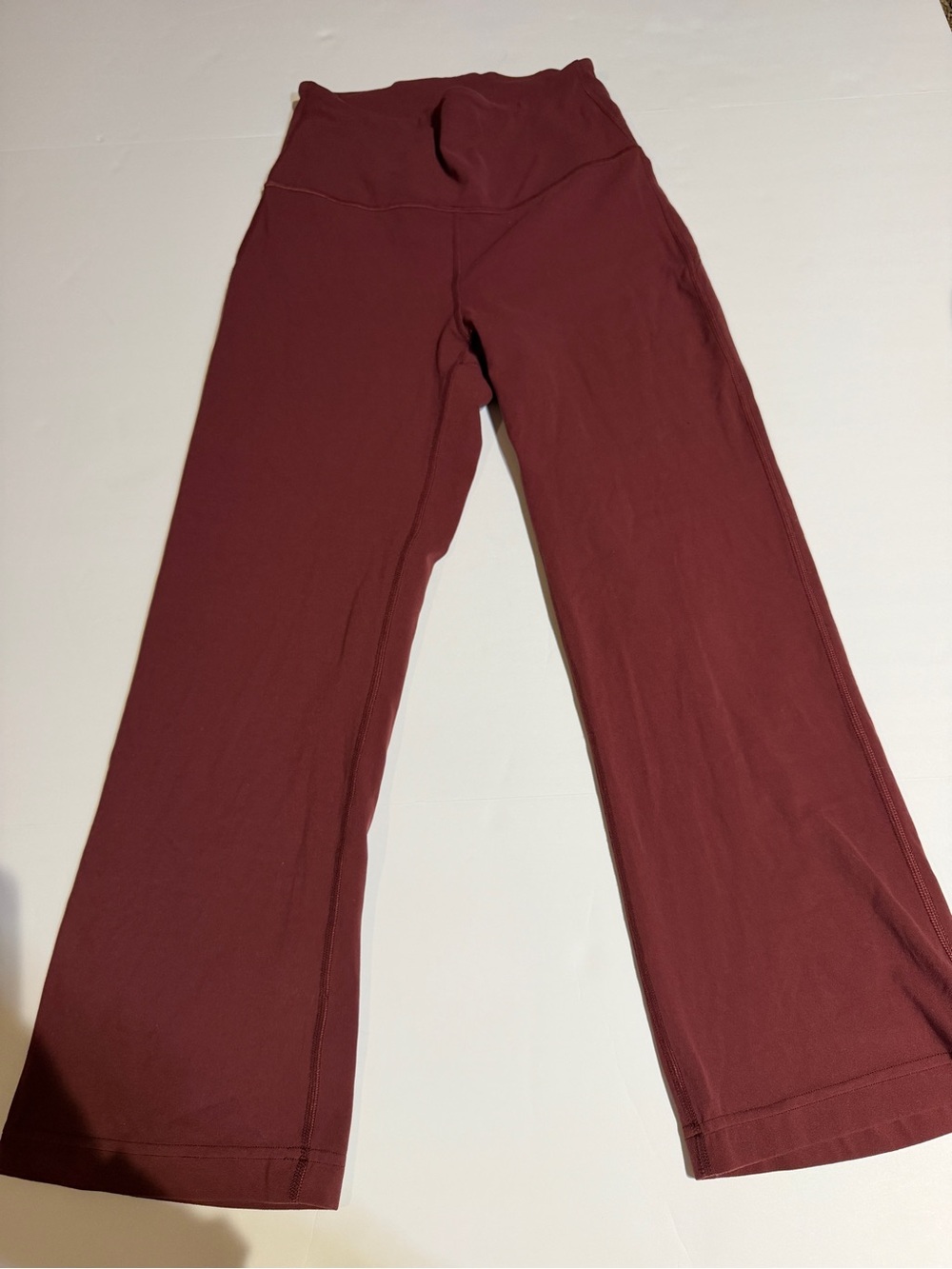 Lululemon High-Waist Wide-Leg Pants - Burgundy